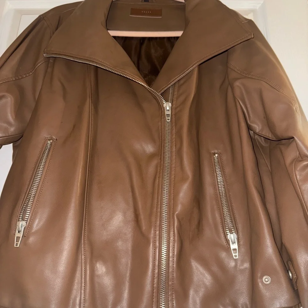 Blank NYC Tan Faux Leather Jacket - Picture 4 of 8
